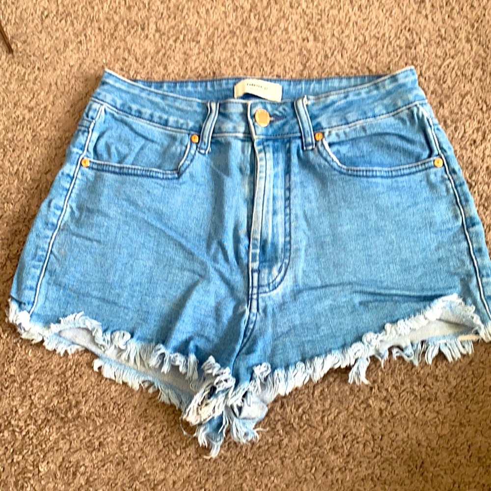 High Waist Denim Shorts